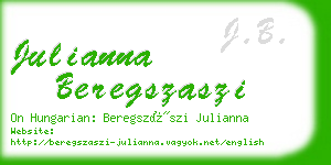 julianna beregszaszi business card